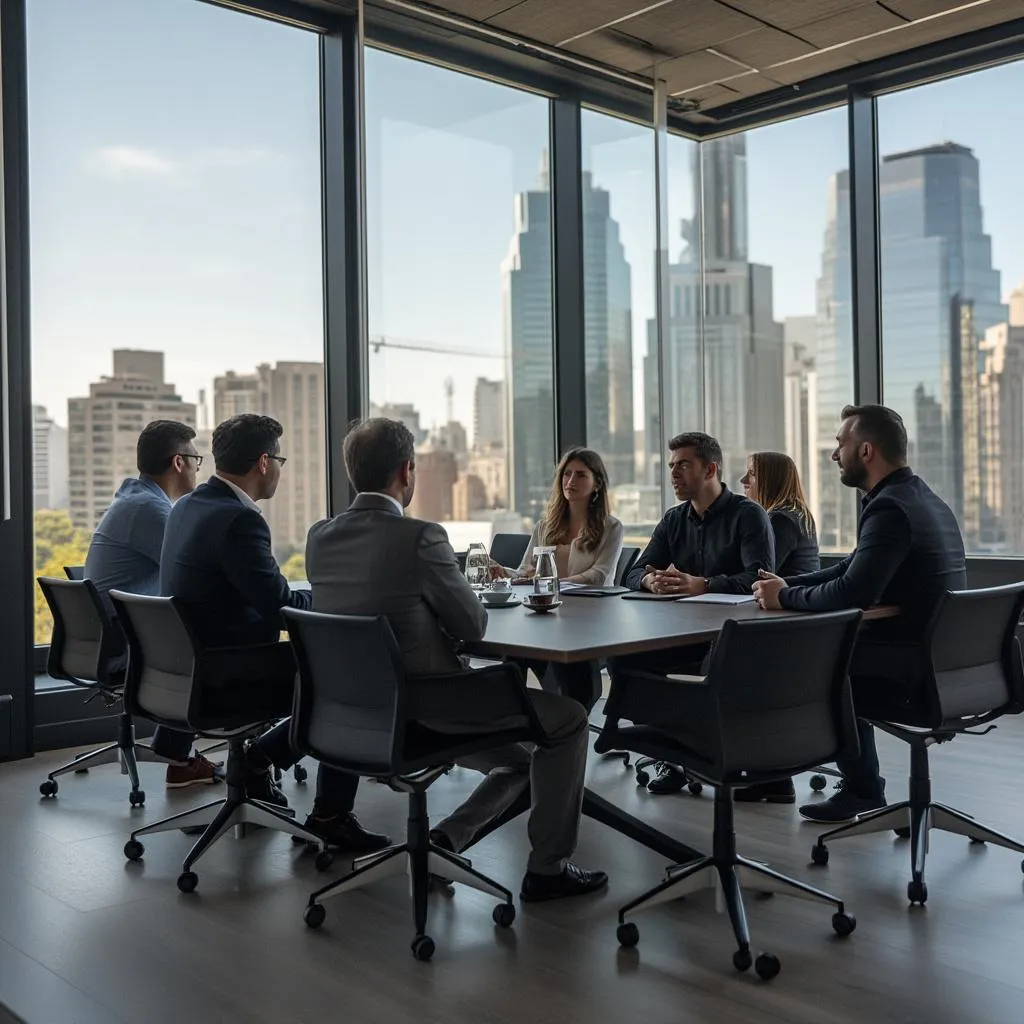 Equipo de ConArgent en la oficina principal de Buenos Aires